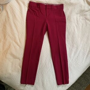 Banana Republic Sloan fit dress pant mid-rise size 4 in dark fuchsia pink